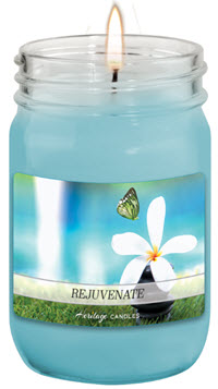 A Rejuvenate candle, a popular candle fundraiser option.