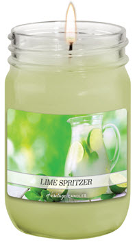 A Lime Spritzer candle, a new scent offered by ABC Fundraising’s candle fundraiser.