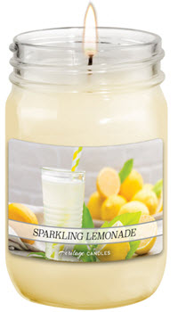 A Sparkling Lemonade candle, a new scent offered by ABC Fundraising’s candle fundraiser.