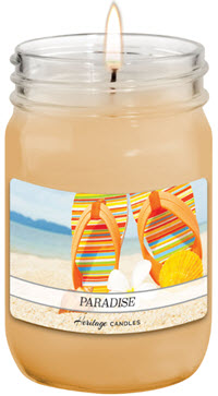 A Paradise candle, a new scent offered by ABC Fundraising’s candle fundraiser.