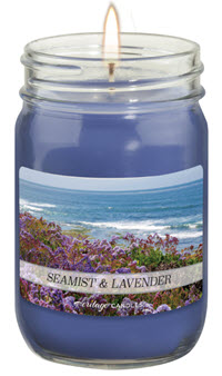 A Seamist & Lavender candle, a popular scent offered by ABC Fundraising’s candle fundraiser.