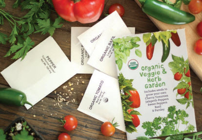 Organic Herb & Veggie Garden - 5 Pkts